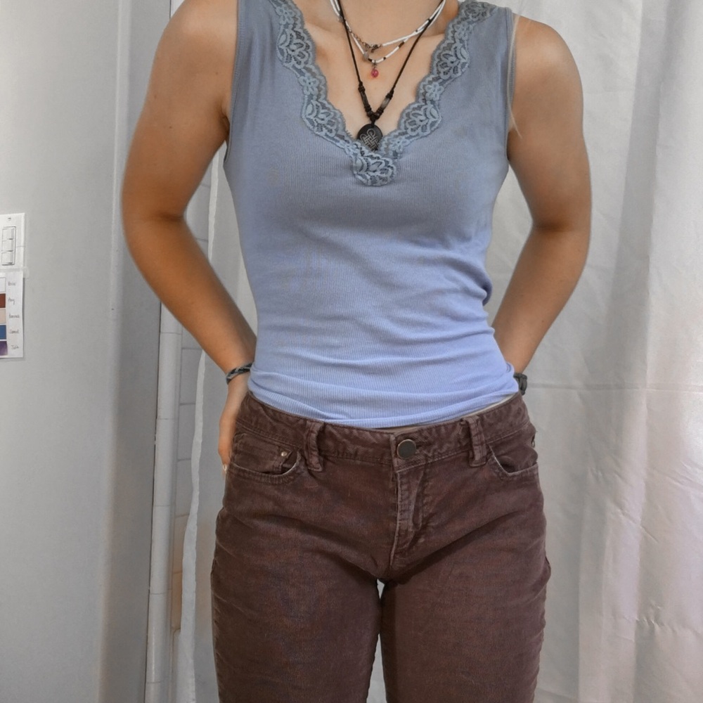 Brown Courderoy Y2K Jeans